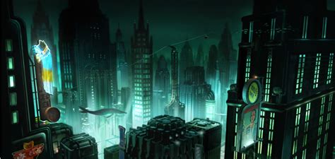 Jim Martin Concept Art: Bioshock, "Rapture" city view