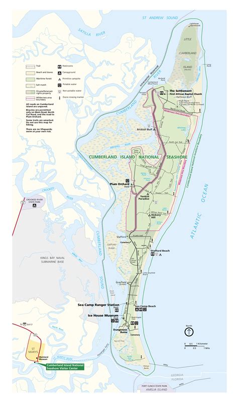 Cumberland Island Maps | NPMaps.com - just free maps, period.