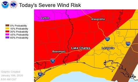 NWS Lake Charles weather update: 9 a.m. 1.10.20 - Orange Leader ...