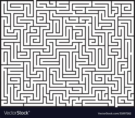 Big maze labyrinth Royalty Free Vector Image - VectorStock