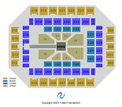 Wesbanco Arena (Formerly Wheeling Civic Center) Seating Chart | Wesbanco Arena (Formerly ...