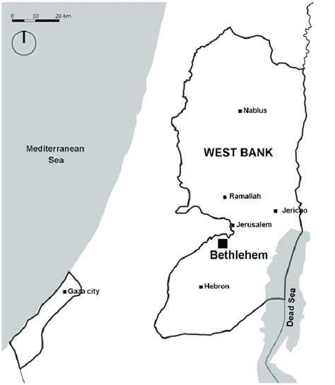 Map of Palestine with the location of Bethlehem. | Download Scientific Diagram