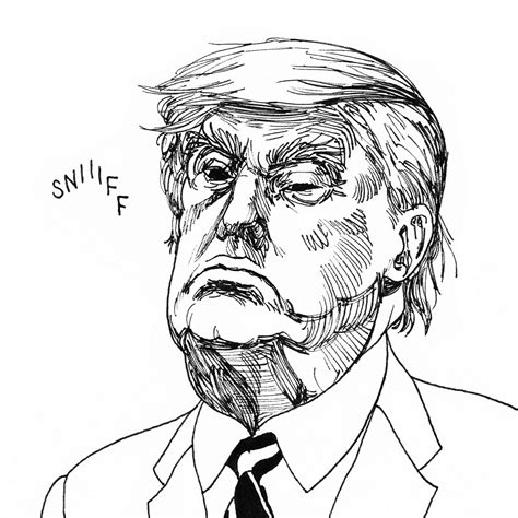 Donald Trump Drawing at GetDrawings | Free download