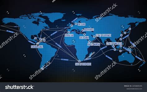 3,633 World Shipping Routes Map Images, Stock Photos, 3D objects, & Vectors | Shutterstock