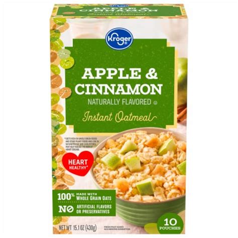 Kroger® Apple & Cinnamon Instant Oatmeal, 10 ct - Kroger