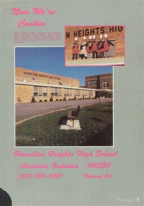 Explore 1986 Hamilton Heights High School Yearbook, Arcadia IN - Classmates