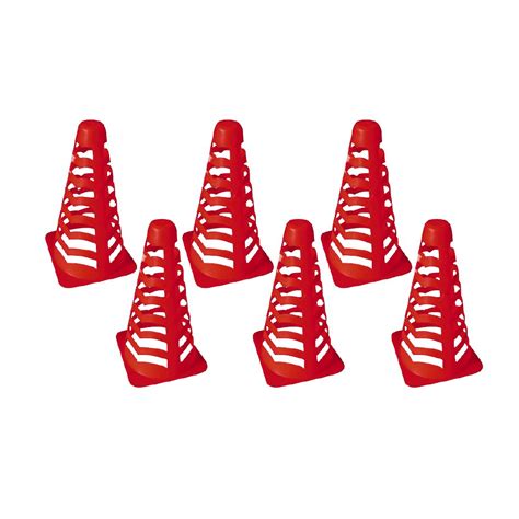 Active Intent Sports Sport Cones 6 Pack 22cm | The Warehouse