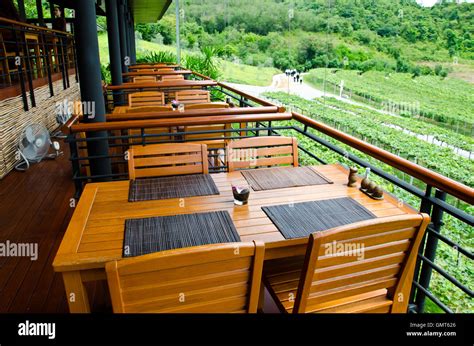 Restaurant in a vineyard Stock Photo - Alamy