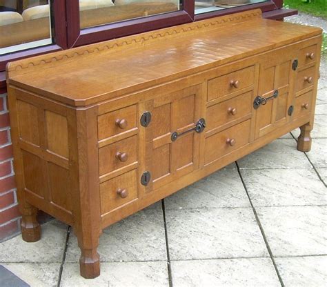 Antiques Atlas - A Mouseman Solid Oak 6 Foot Sideboard