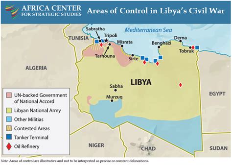 Map Of Libya Conflict