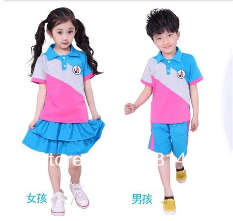 Kids Kindergarten the garden clothes Elementary School uniforms students and teachers mounted ...