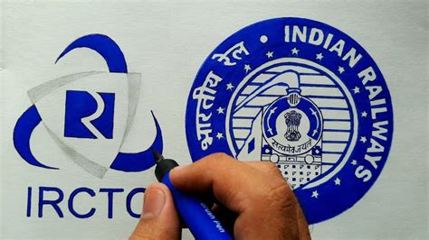 Drawing Indian Railways logo + IRCTC logo! A Tribute to Indian Railways ...