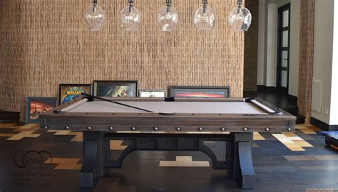 INDUSTRIAL POOL TABLES : CUSTOM POOL TABLES : MODERN POOL TABLE : STEEL ...