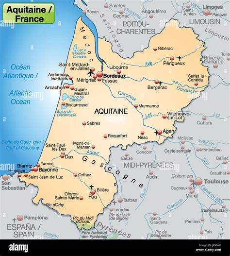 Map pau france hi-res stock photography and images - Alamy