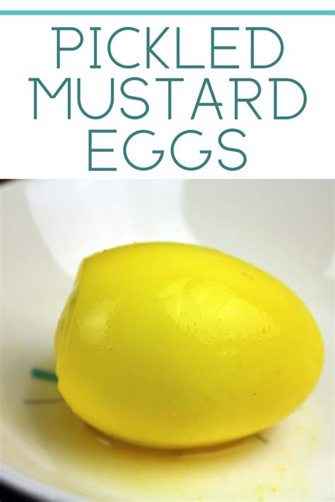 Pickled Mustard Eggs