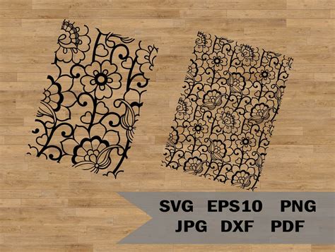 Lace Template Svg Seamless Pattern Svg Lace Ornament Floral - Etsy