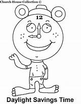 Daylight Savings Time Coloring Page  Home sketch template