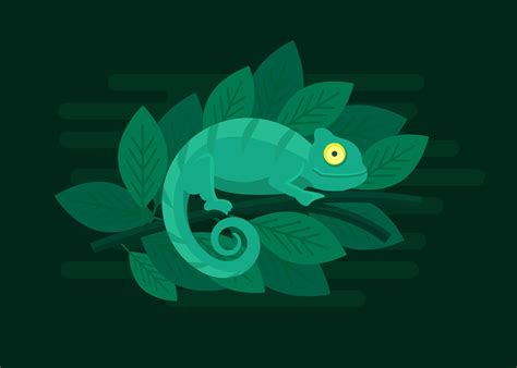 Chameleon Vector Illustration 172904 Vector Art at Vecteezy