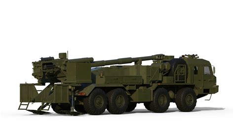 Malva 2S43 Self-Propelled Howitzer 3D Model by citizensnip