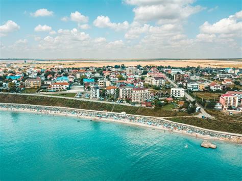 Aerial View of Costinesti Beach Resort in Romania Stock Photo - Image ...