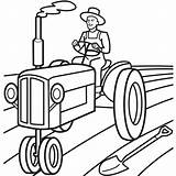 A farmer Plowing coloring pages sketch template