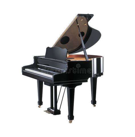 Grand Piano. Luxurious polished Grand Piano isolated on white ...