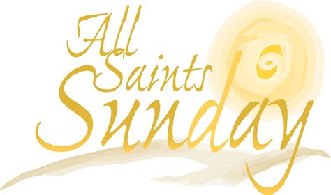 All Saints Day Sunday Clip Art Image