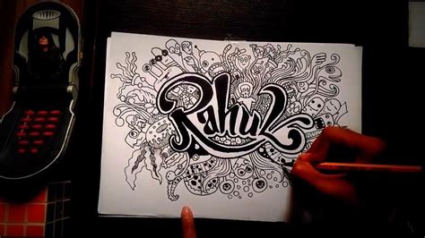 Name Drawing Mandala Art - Download Free Mock-up