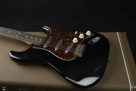 Fender Custom Shop 1964 Relic Stratocaster 2010 Black Guitar For Sale B ...