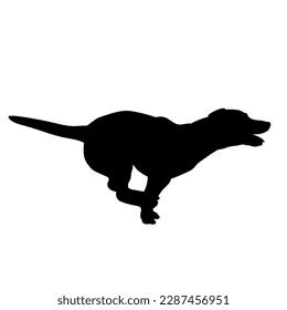 Dog Silhouette Vector Dog Running Stock Vector (Royalty Free ...