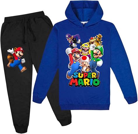 AMCYT Mario sweatshirt, unisex children's clothing size. : Amazon.co.uk: Clothing