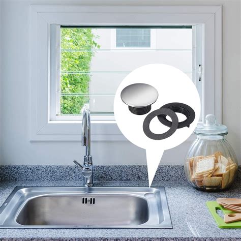 2pc Stainless Steel Kitchen Sink Tap Hole Blanking Plug Stopper Basin Cover 36mm | Shopee ...