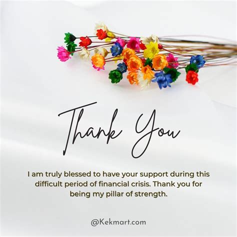 201+ Heartfelt Thank You Messages For Financial Support - Kekmart