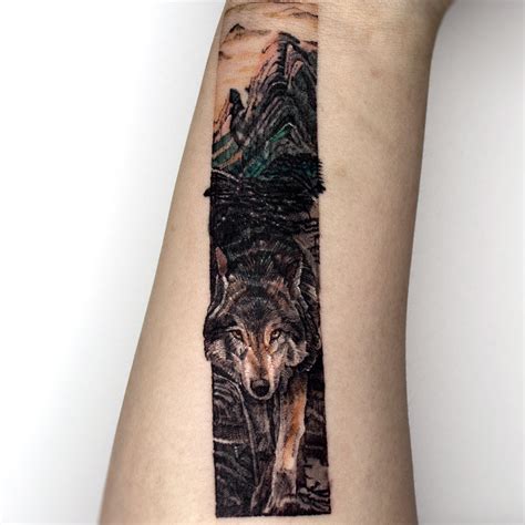 Wolf cover up work . Done by me. Instagram @rion_tattoo : r/tattoo