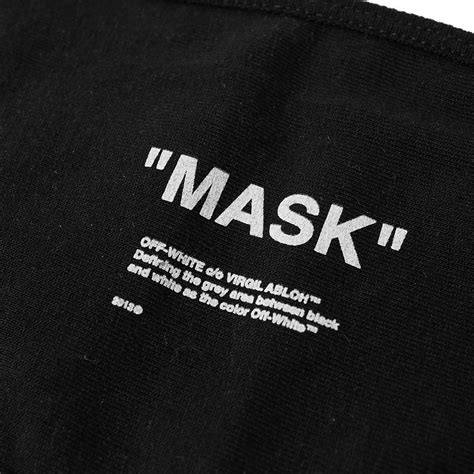 Off-White Quote Mask Black & White | END.