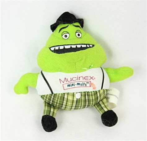 Mucinex Mr Mucus Mini Melts Stuffed Plush Toy Promotional Promo Green ...