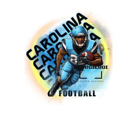 Carolina Football PNG Instant Download - Etsy