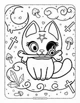Cute And Creepy Kawaii Coloring Book 03 sketch template