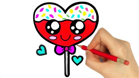 DRAWING A LOLLIPOP STEP BY STEP - YouTube