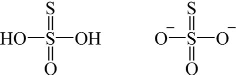 16 Thiosulphuric acid and thiosulphate ion | Download Scientific Diagram