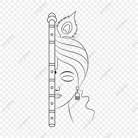 Krishna Flute Vector Hd PNG Images, Lord Krishna And Flute Clipart, Lord Drawing, Krishna ...