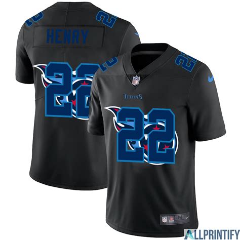 Derrick Henry Tennessee Titans 22 Limited Player Jersey Black - Allprintify