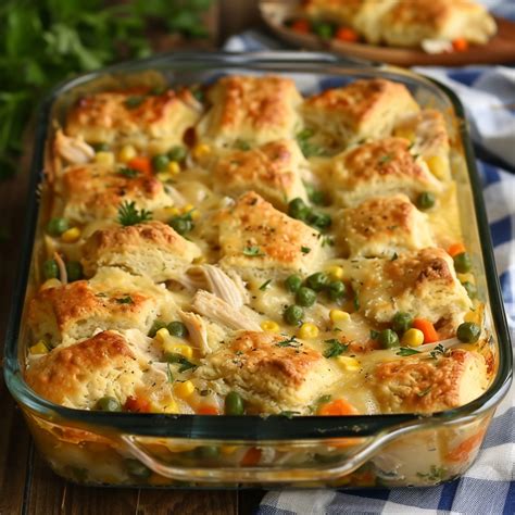 Red Lobster Chicken Cobbler Recipe Using Cheddar Bay Biscuit Mix - TremBom