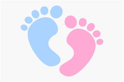 Right Baby Foot Print Clipart Best - Pink And Blue Footprints , Free Transparent Clipart ...