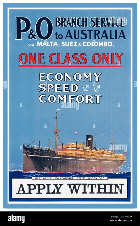 Vintage steamship travel poster malta hi-res stock photography and ...