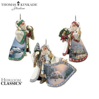 Thomas Kinkade Heirloom Santa Christmas Ornament Collection