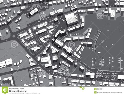 Urban city stock illustration. Illustration of topview - 56158017