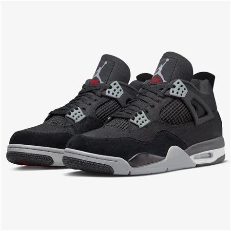 Air Jordan 4 SE Black Canvas