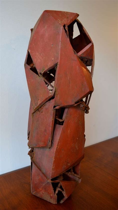 Abstract Brutalist Steel Sculpture by Japanese Artist Kishida Katsuji For Sale at 1stdibs