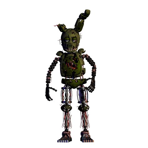 Springtrap V.2 WIP | Blender Model : fivenightsatfreddys